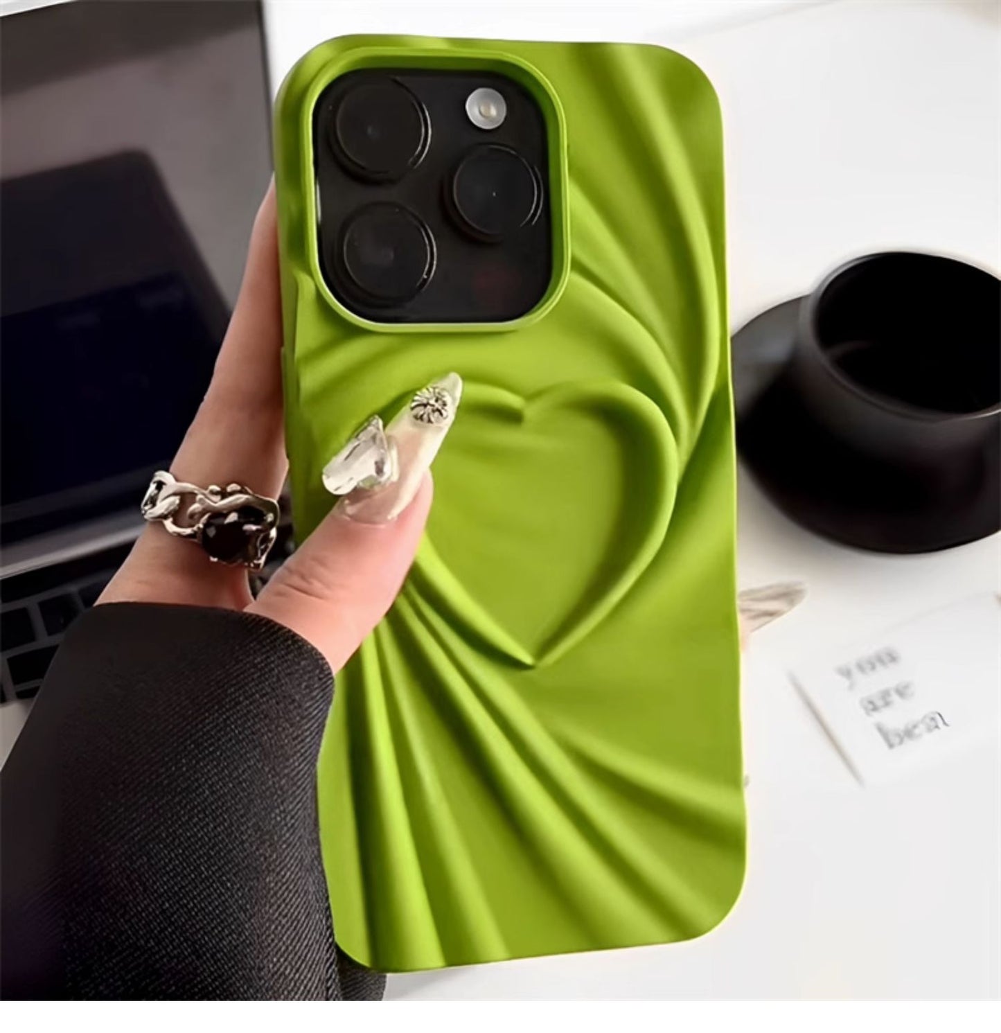 3D Heart iPhone 15 ProMax Case