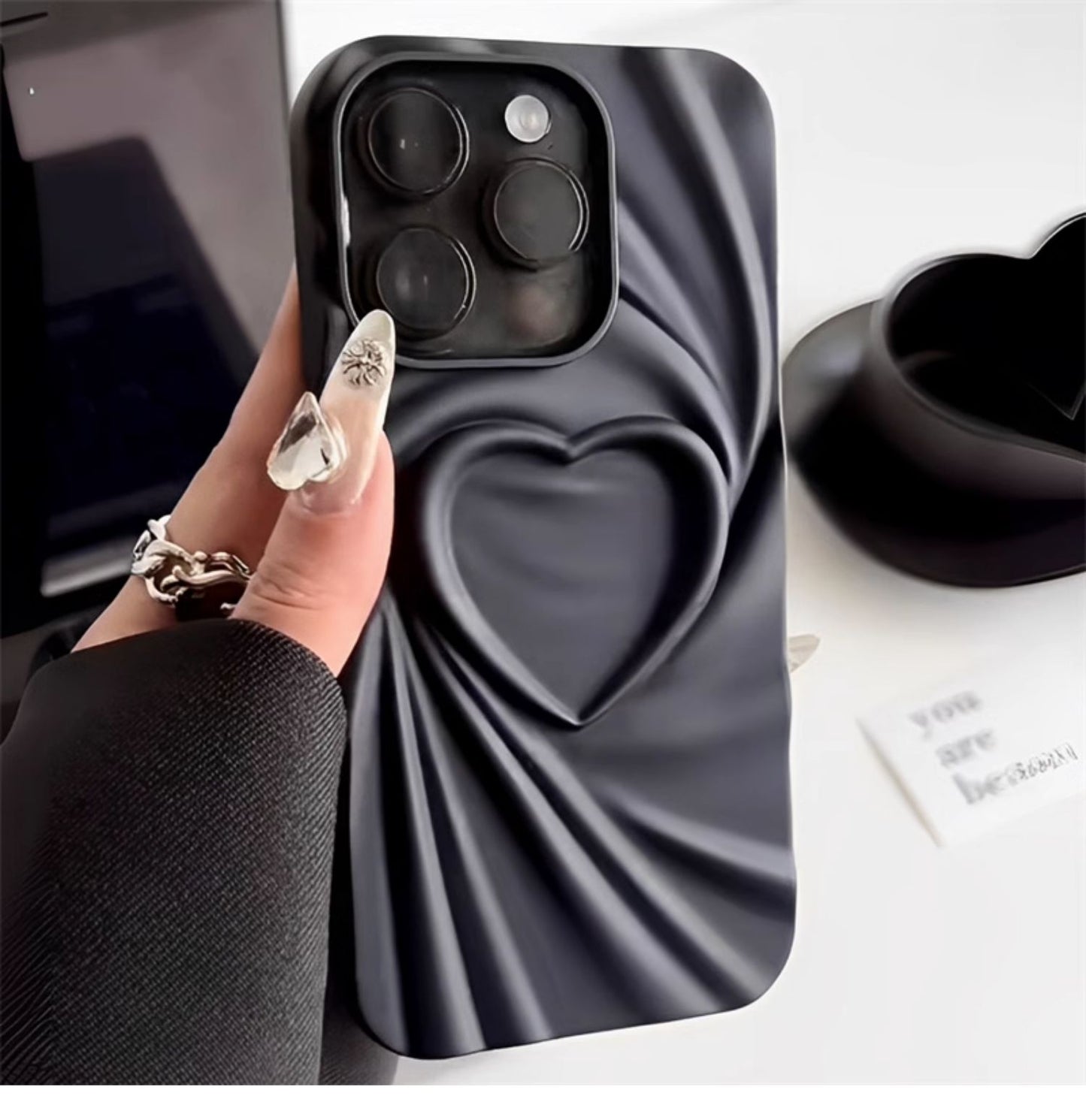 3D Heart iPhone 15 ProMax Case