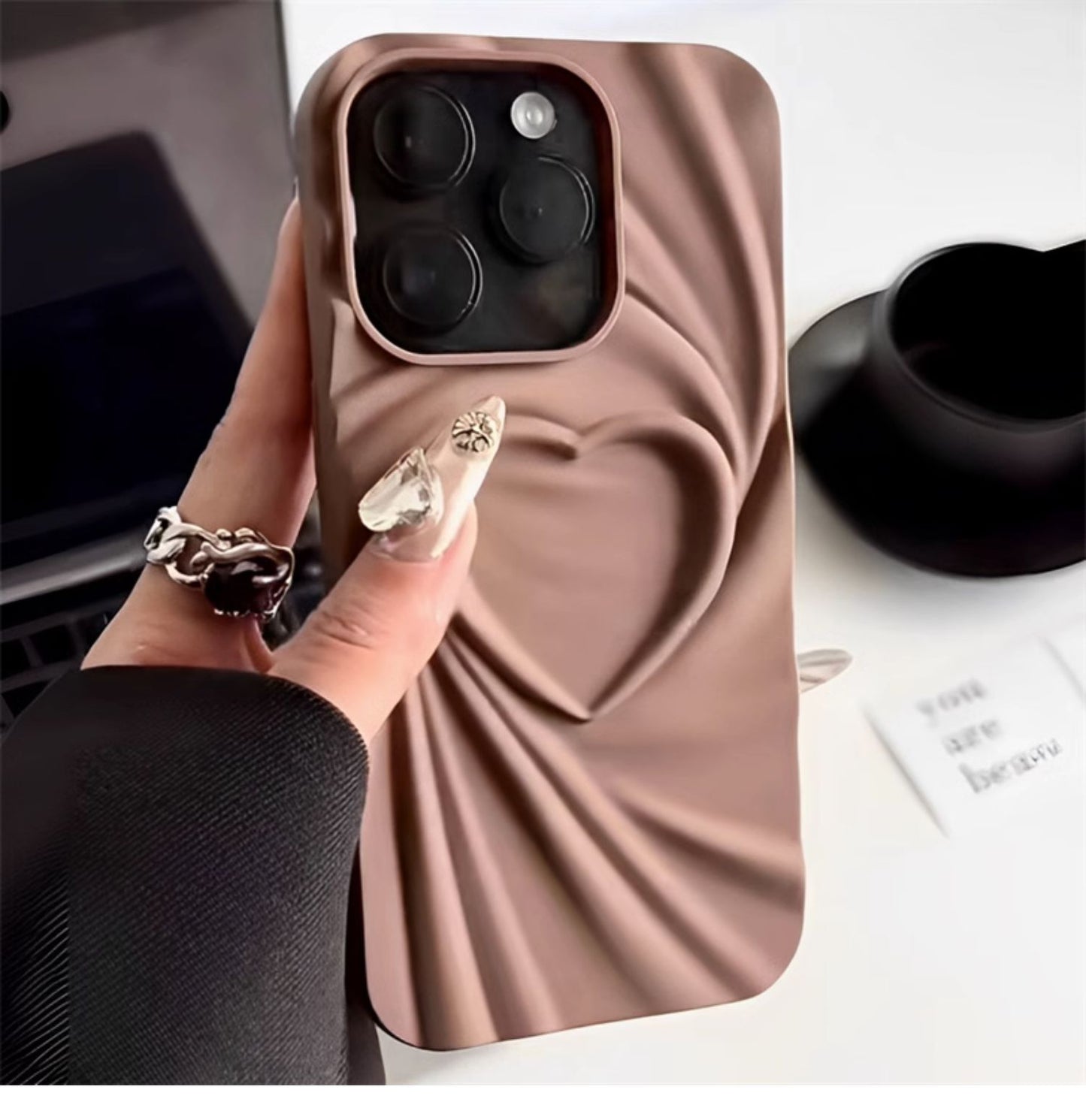 3D Heart iPhone 15 ProMax Case